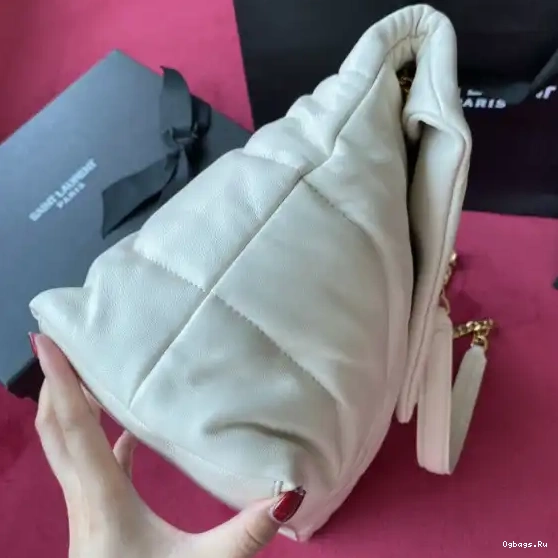 PUFFER QUILTED BAG IN MEDIUM YSL LAMBSKIN 0528
